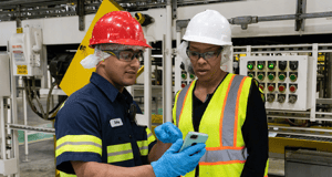 Employees looking ta digital form